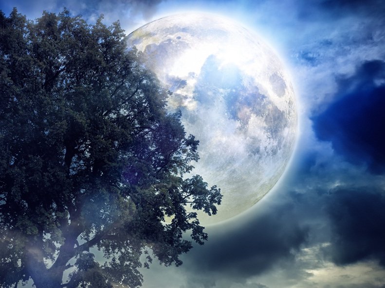De volle maan tijdens de 12 Heilige Nachten