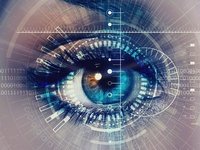 Een groot oog leert aura's zien